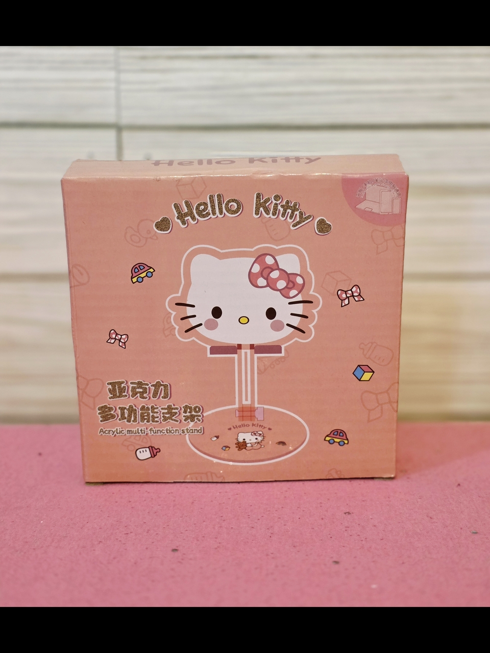 Hello Kitty Pink Acrylic Phone Stand